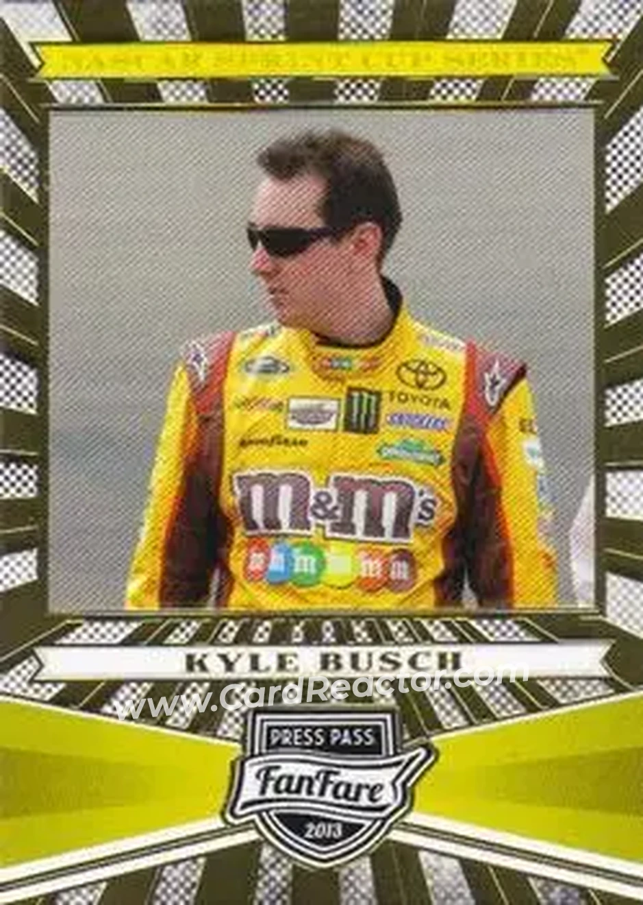 2013 Press Pass Fanfare #12 - Kyle Busch - Joe Gibbs Racing - Front
