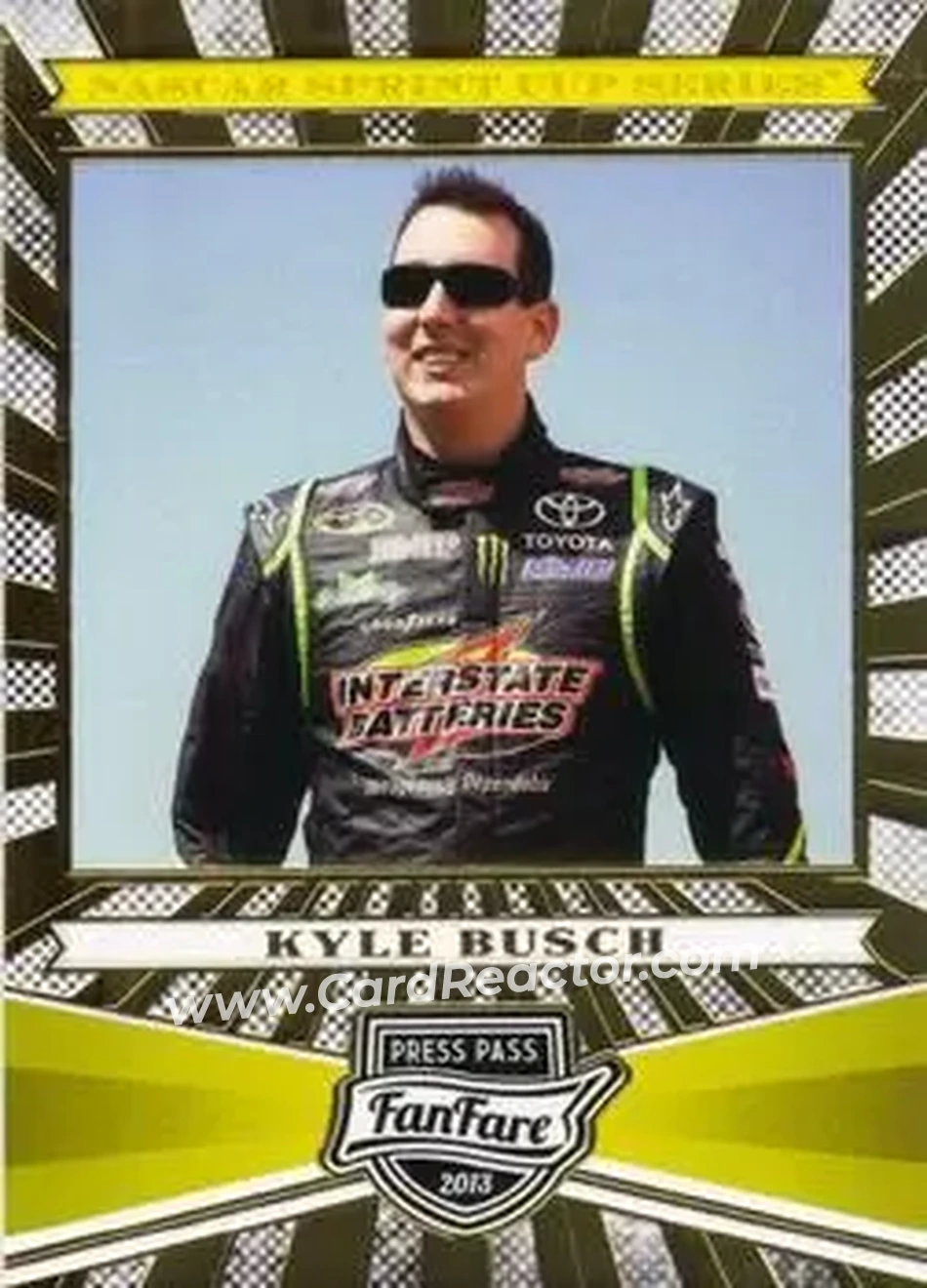 2013 Press Pass Fanfare #13 - Kyle Busch - Joe Gibbs Racing - Front