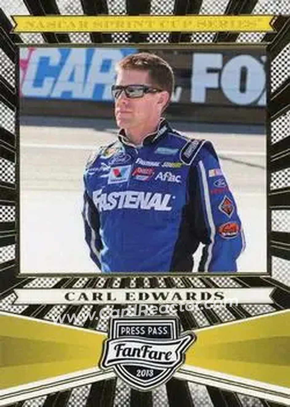 2013 Press Pass Fanfare #16 - Carl Edwards - Roush Fenway Racing - Front