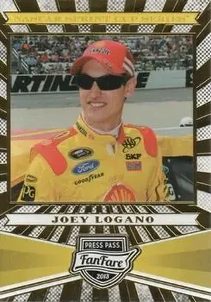 2013 Press Pass Fanfare #34 - Joey Logano - Penske Racing South