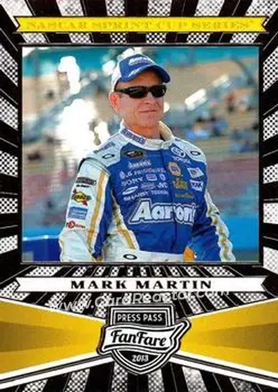 2013 Press Pass Fanfare #36 - Mark Martin - Michael Waltrip Racing - Front