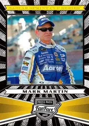 2013 Press Pass Fanfare #36 - Mark Martin - Michael Waltrip Racing
