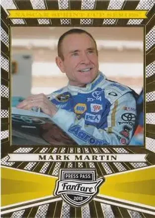 2013 Press Pass Fanfare #37 - Mark Martin - Michael Waltrip Racing