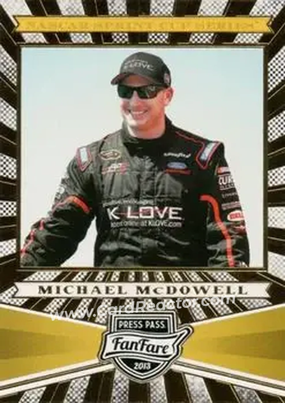 2013 Press Pass Fanfare #38 - Michael McDowell - Phil Parsons Racing - Front
