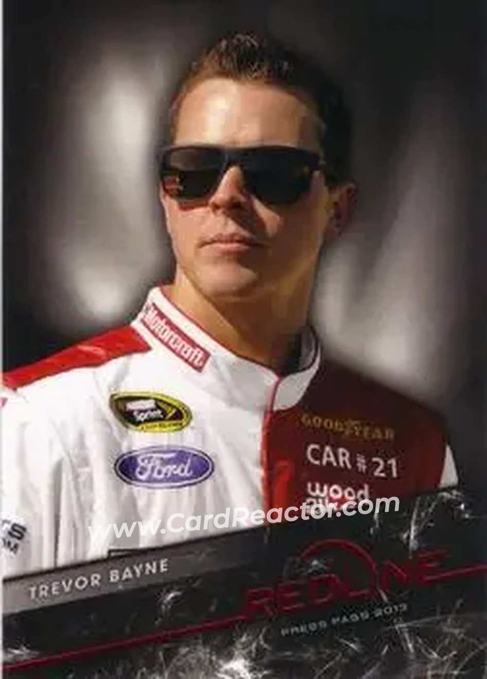 2013 Press Pass Redline #5 - Trevor Bayne - Wood Brothers Racing - Front