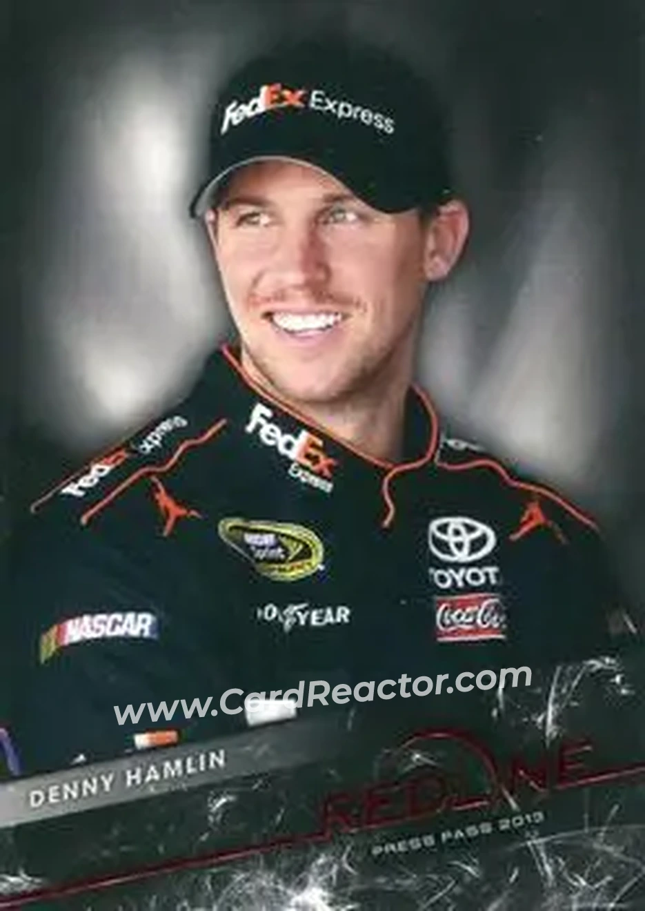 2013 Press Pass Redline #19 - Denny Hamlin - Joe Gibbs Racing - Front