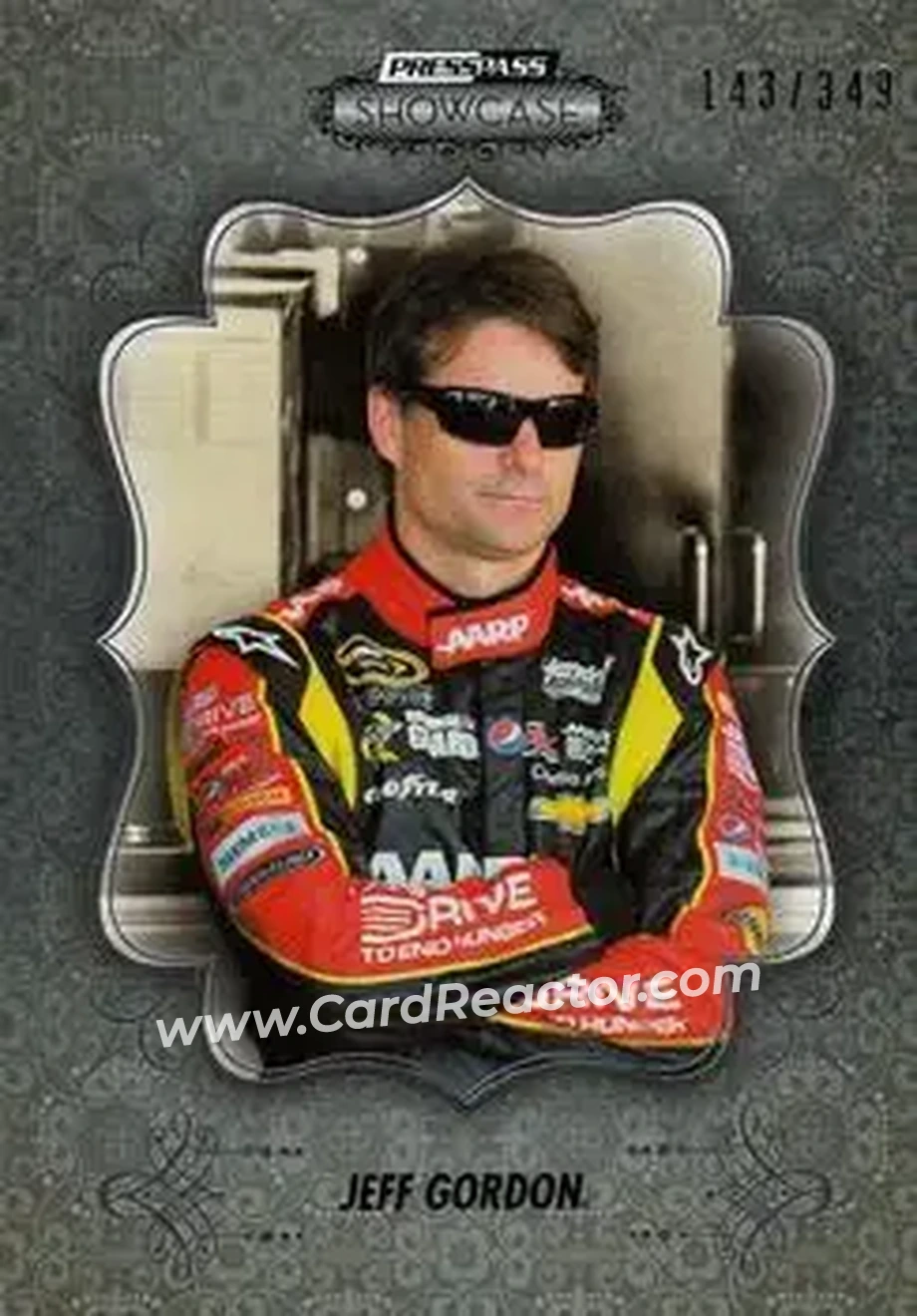 2013 Press Pass Showcase #10 - Jeff Gordon - Hendrick Motorsports - Front