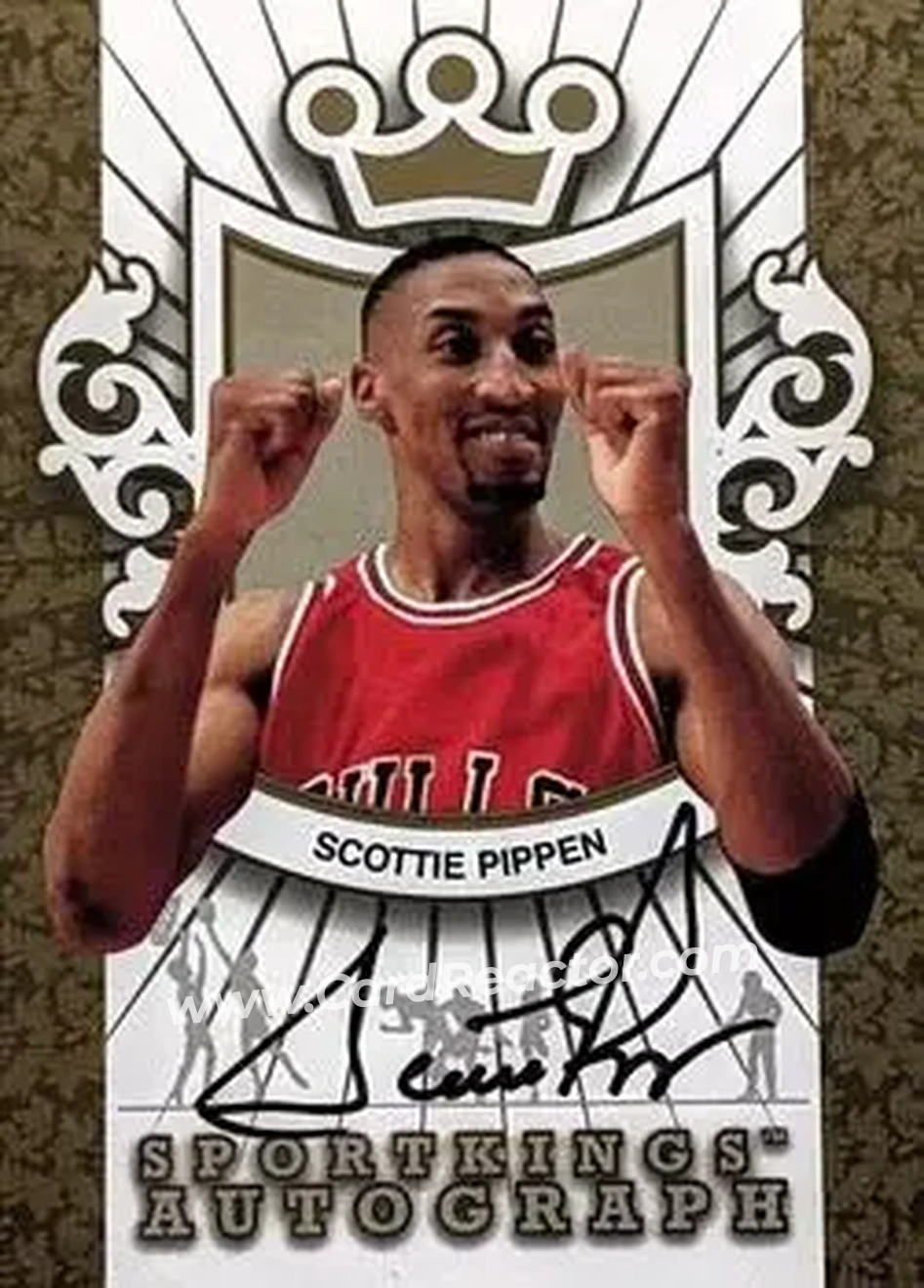 2013 Sportkings Series F - Autographs Gold #A-SP1 - Scottie Pippen - Front 2013 Sportkings Series F - Autographs Gold #A-SP1 - Scottie Pippen - Front