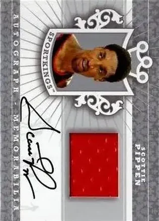2013 Sportkings Series F - Autograph Memorabilia Silver #AM-SP3 - Scottie Pippen