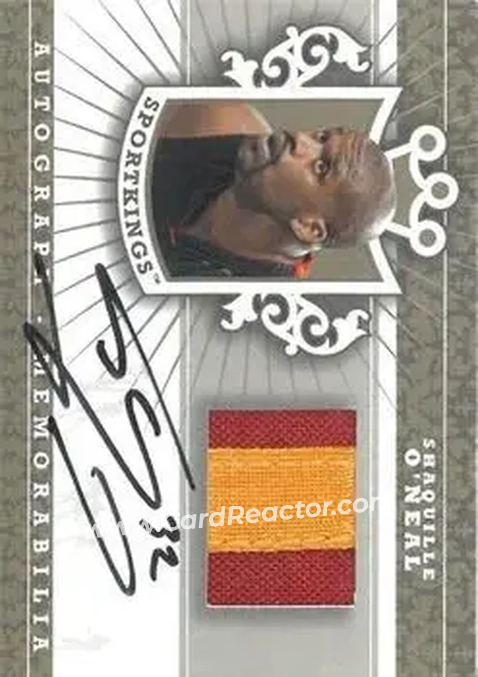 2013 Sportkings Series F - Autograph Memorabilia Gold #AM-SO3 - Shaquille O'Neal - Front 2013 Sportkings Series F - Autograph Memorabilia Gold #AM-SO3 - Shaquille O'Neal - Front