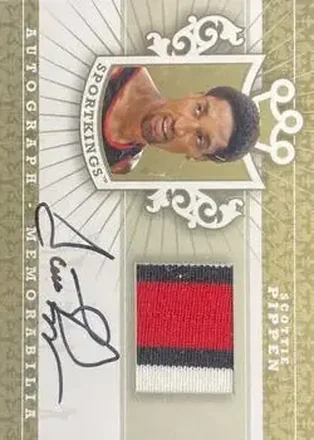 2013 Sportkings Series F - Autograph Memorabilia Gold #AM-SP3 - Scottie Pippen