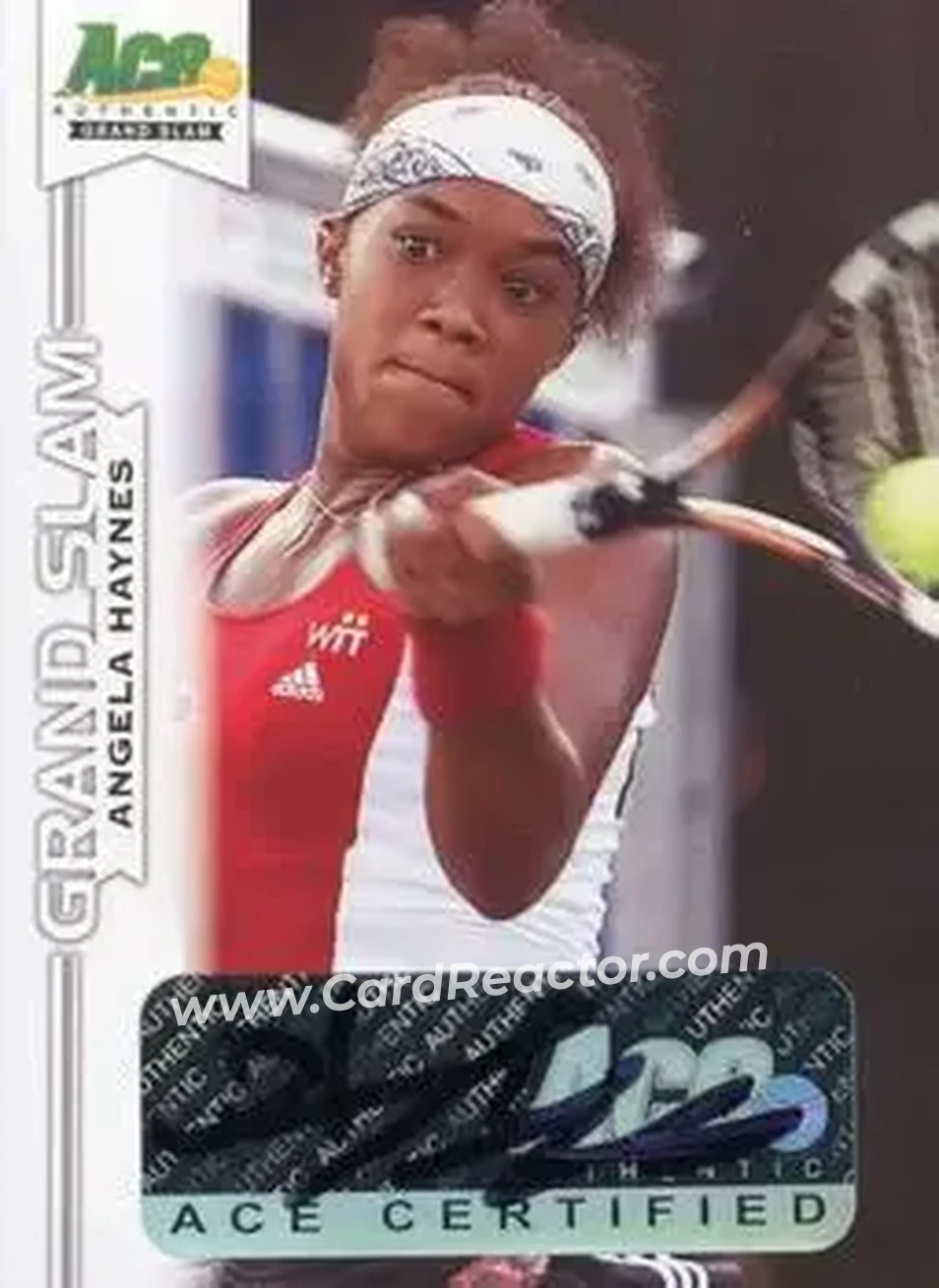 2013 Leaf Ace Authentic Grand Slam #BA-AH2 - Angela Haynes - Front