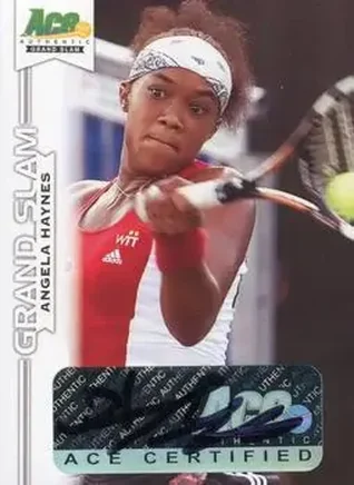 2013 Leaf Ace Authentic Grand Slam #BA-AH2 Angela Haynes