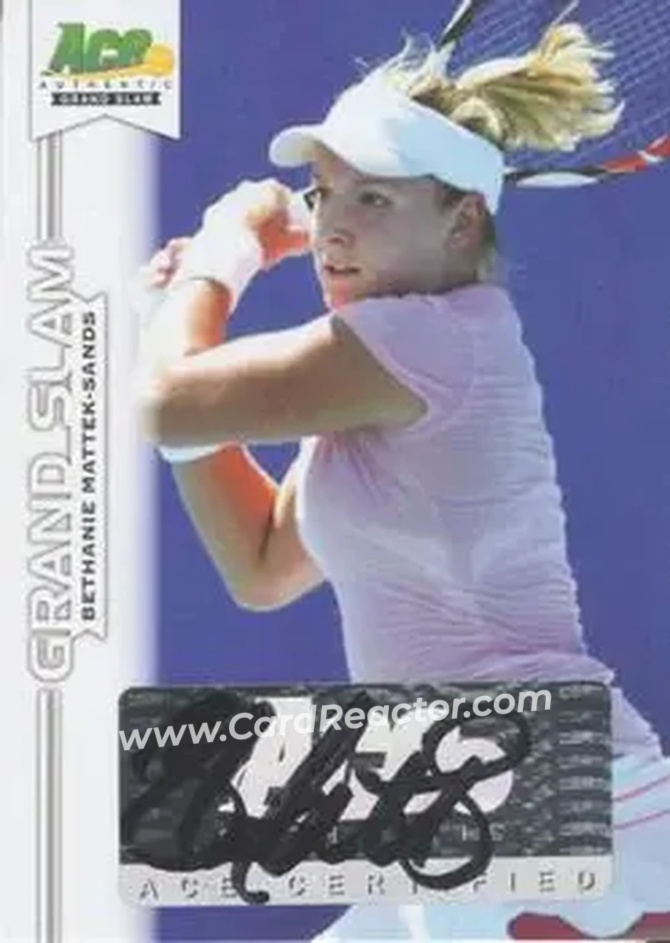 2013 Leaf Ace Authentic Grand Slam #BA-BMS - Bethanie Mattek-Sands - Front