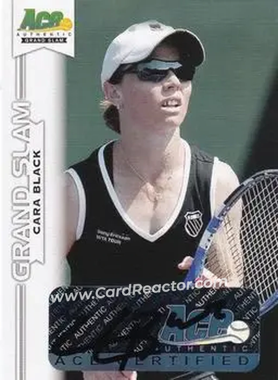 2013 Leaf Ace Authentic Grand Slam #BA-CB1 - Cara Black - Front