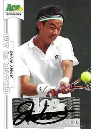 2013 Leaf Ace Authentic Grand Slam #BA-JW2 - Jimmy Wang