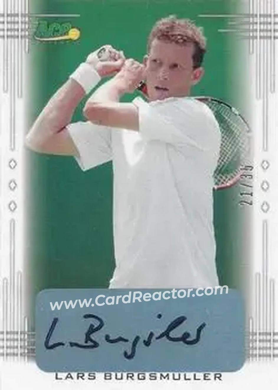 2013 Leaf Ace Authentic Grand Slam #BA-LB1 - Lars Burgsmuller