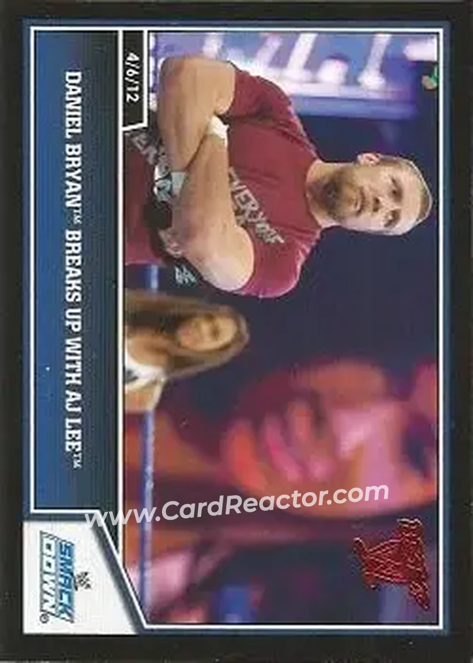 2013 Topps Best of WWE #3 - Daniel Bryan Breaks up with AJ Lee - Front