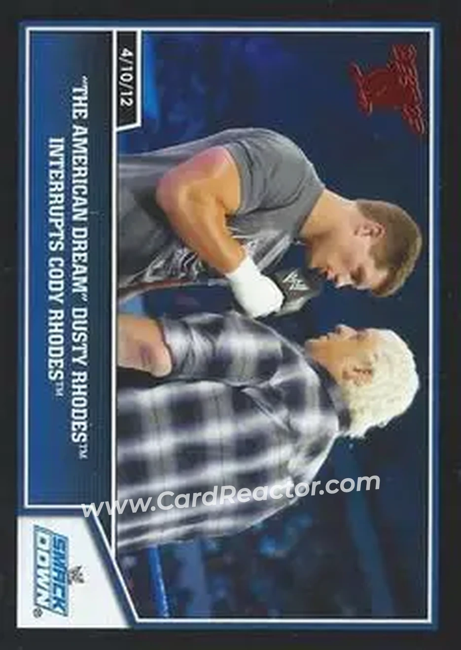 2013 Topps Best of WWE #4 - The American Dream Dusty Rhodes Interrupts Cody Rhodes - Front