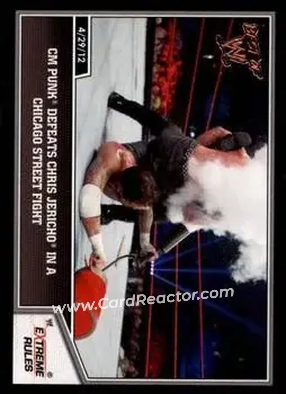 2013 Topps Best of WWE #8 - CM Punk Defeats Chris Jericho in a Chicago Street Fight - Front