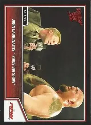 2013 Topps Best of WWE #13 John Laurinaitis Fires Big Show