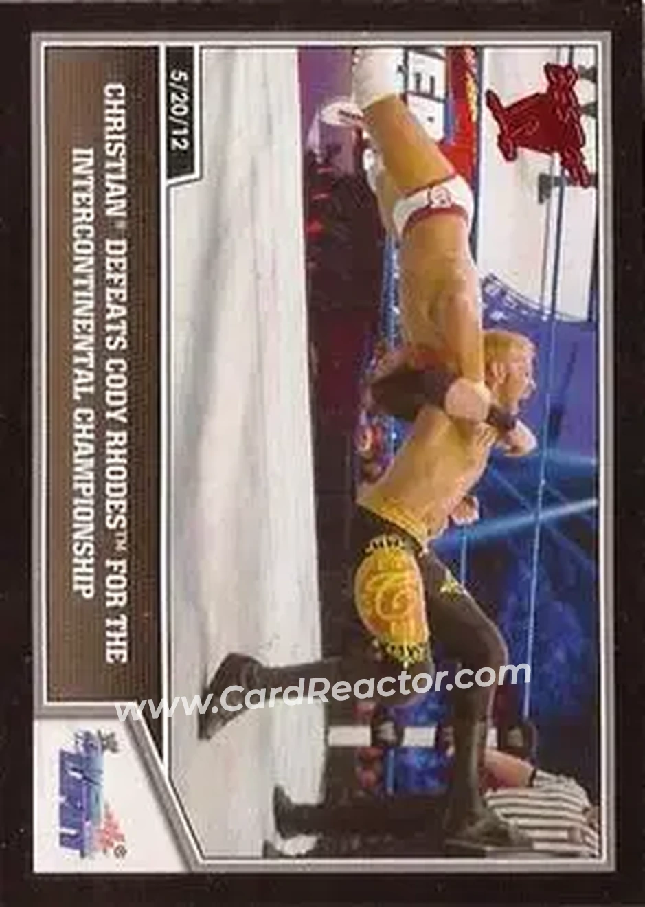 2013 Topps Best of WWE #14 - Christian Defeats Cody Rhodes for the Intercontinental Championship - Front