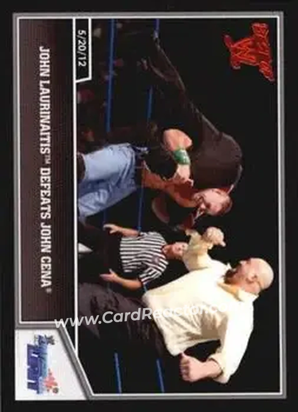 2013 Topps Best of WWE #15 - John Laurinaitis Defeats John Cena - Front