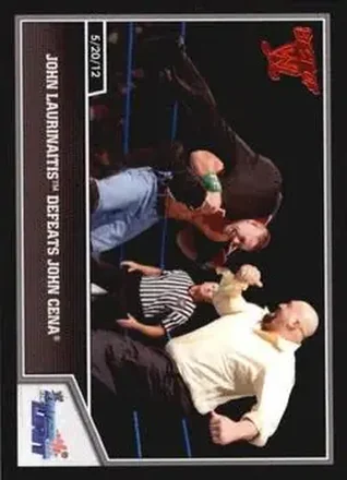 2013 Topps Best of WWE #15 John Laurinaitis Defeats John Cena