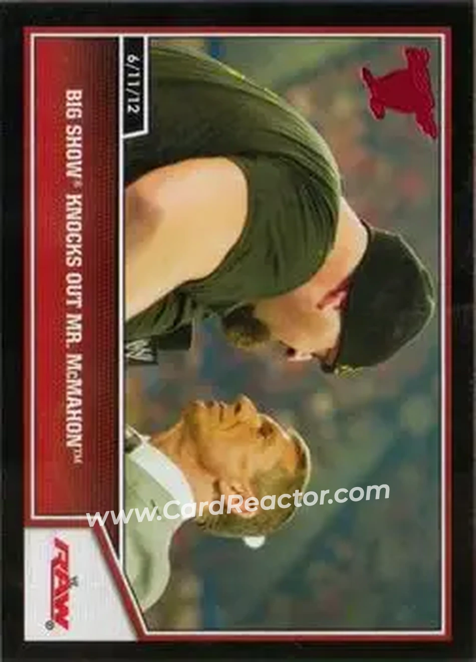 2013 Topps Best of WWE #17 - Big Show Knocks Out Mr. McMahon - Front