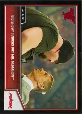 2013 Topps Best of WWE #17 Big Show Knocks Out Mr. McMahon