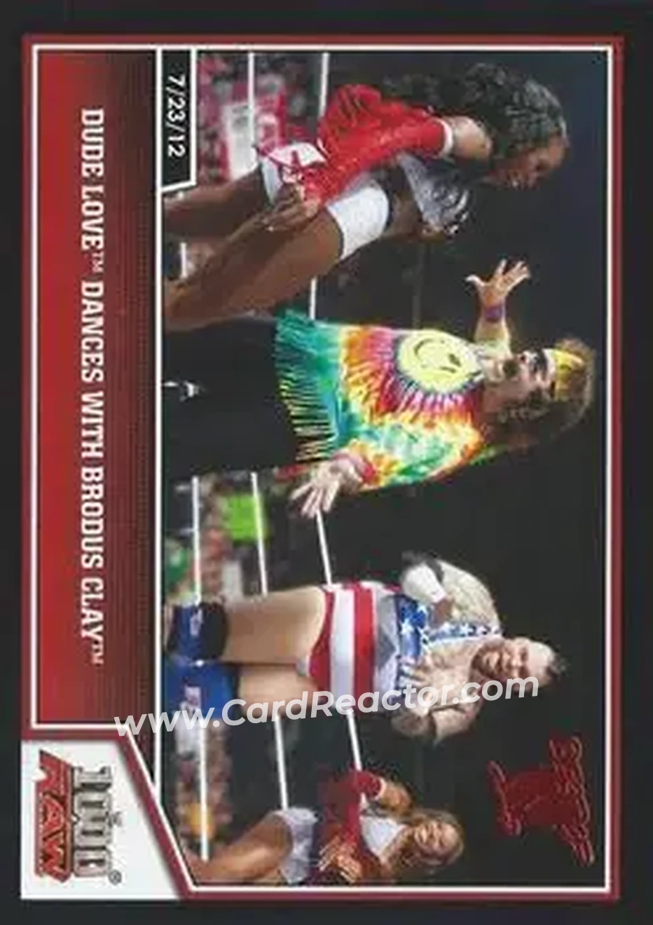 2013 Topps Best of WWE #28 - Dude Love Dances with Brodus Clay - Front