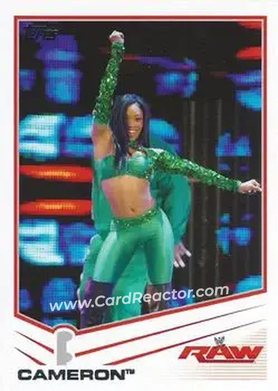 2013 Topps WWE #7 - Cameron - Front