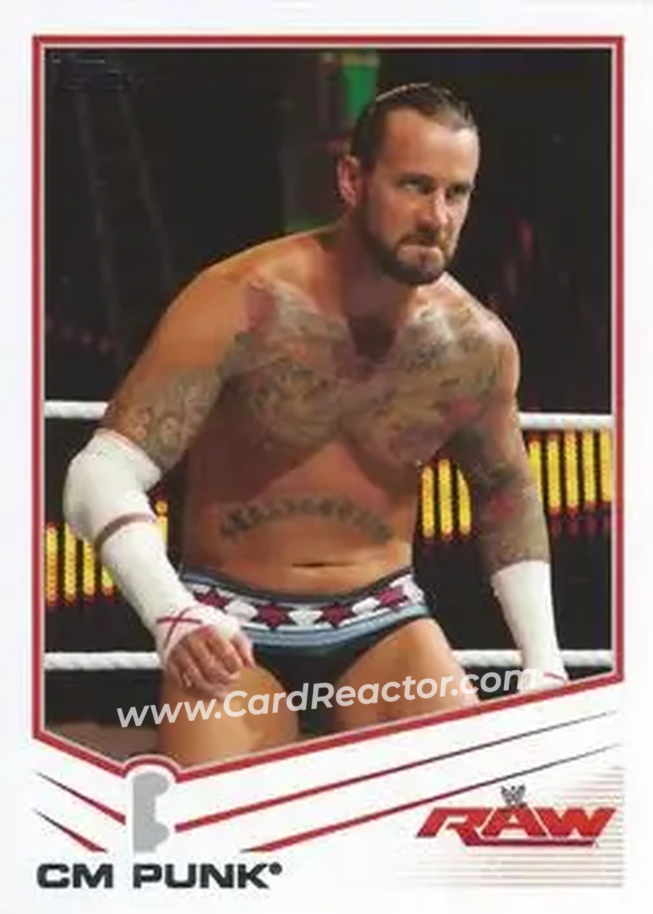 2013 Topps WWE #8 - CM Punk - Front