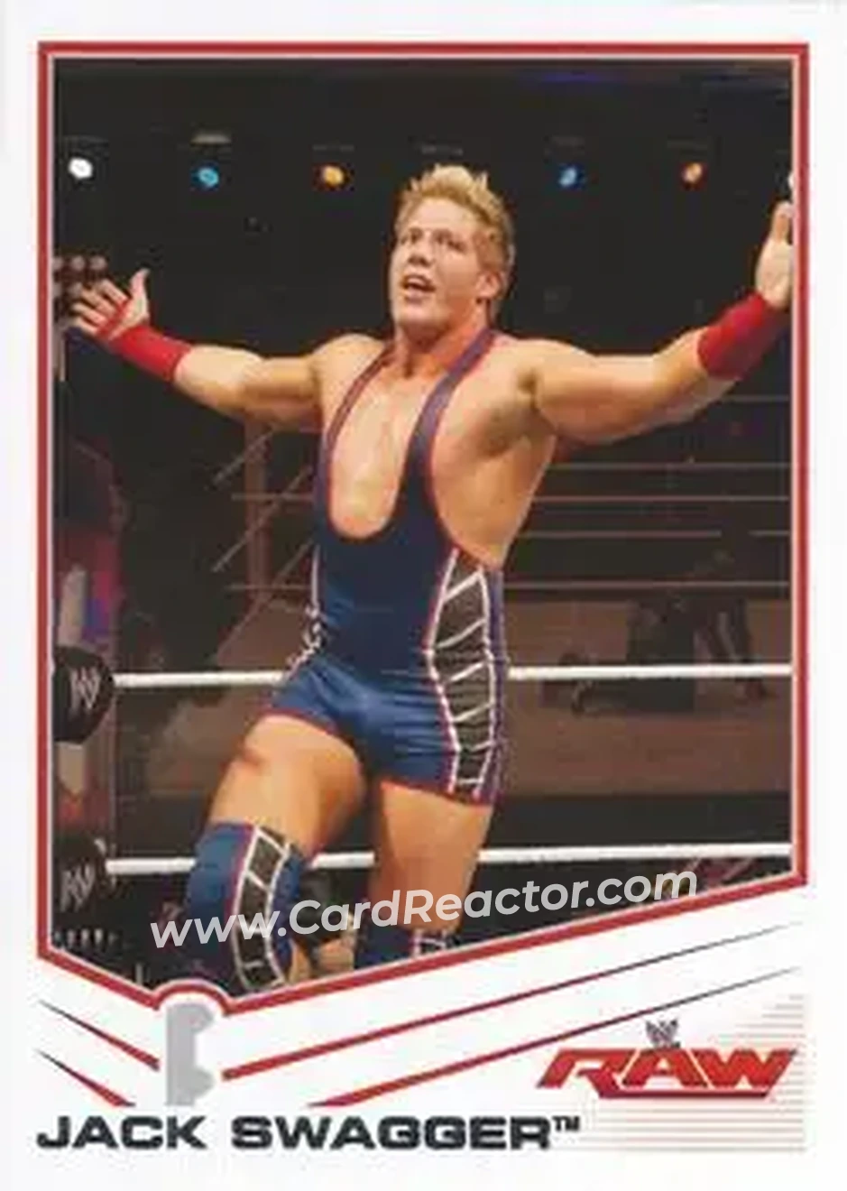 2013 Topps WWE #16 - Jake Hager - Front