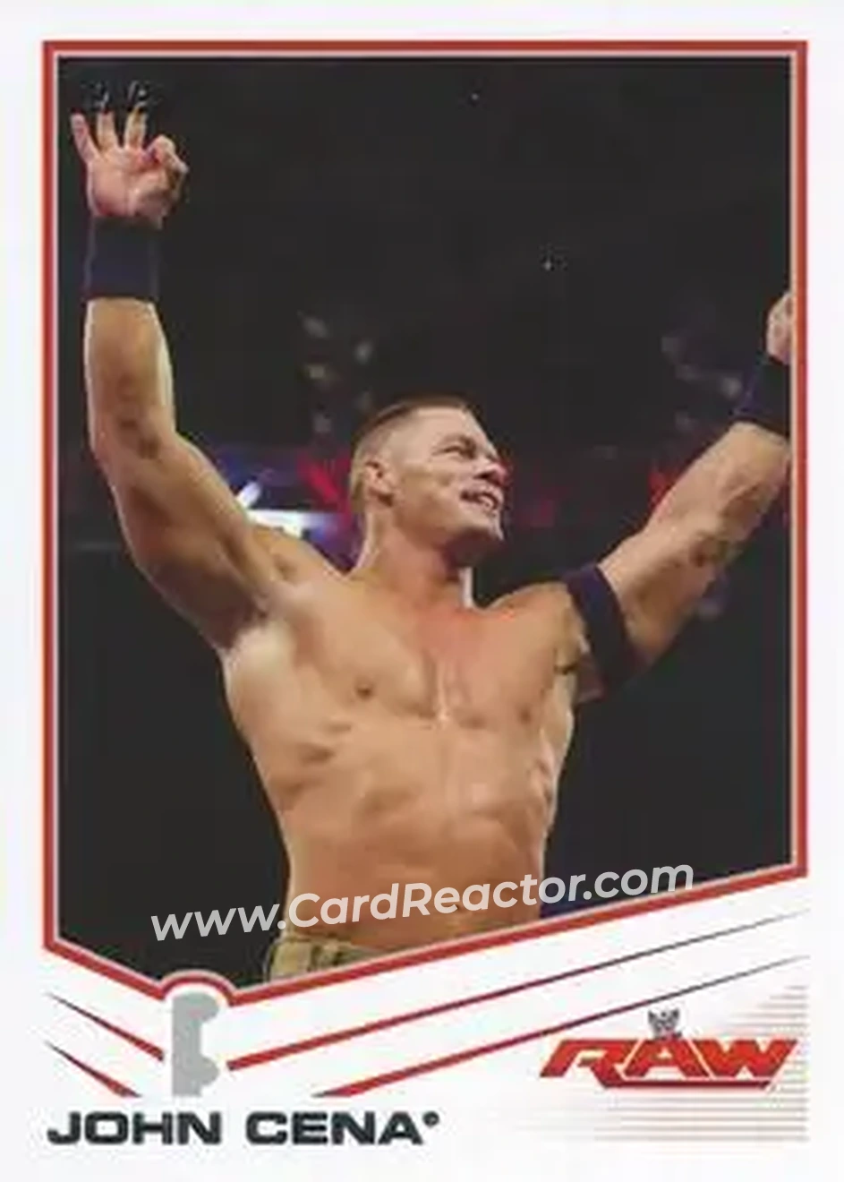 2013 Topps WWE #18 - John Cena - Front