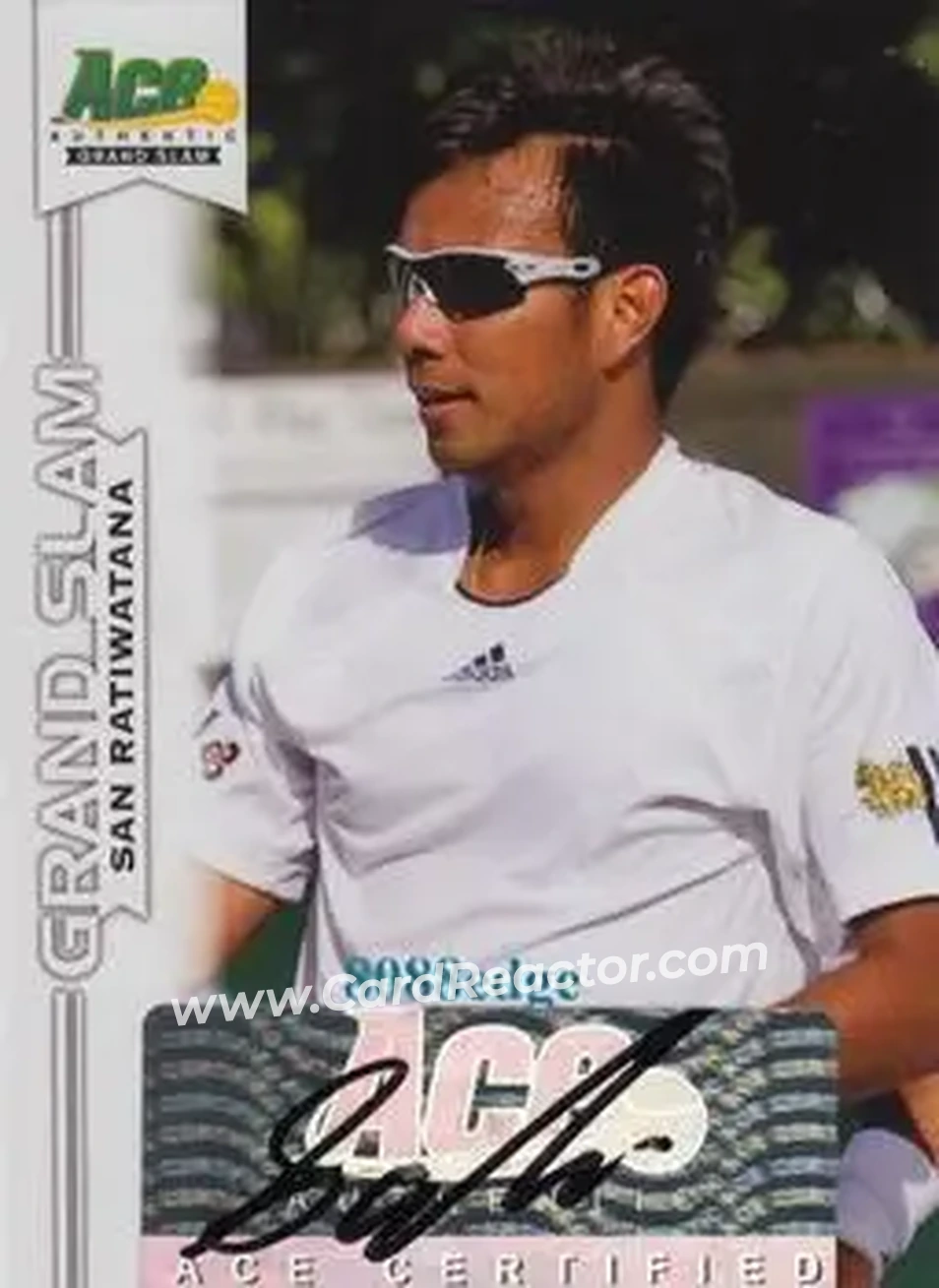 2013 Leaf Ace Authentic Grand Slam #BA-SR1 - San Ratiwatana - Front