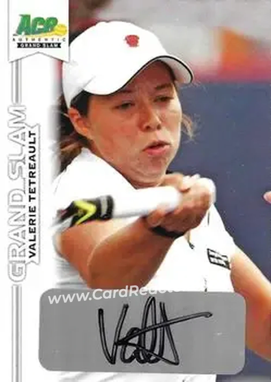 2013 Leaf Ace Authentic Grand Slam #BA-VT1 - Valerie Tetreault - Front 2013 Leaf Ace Authentic Grand Slam #BA-VT1 - Valerie Tetreault - Front