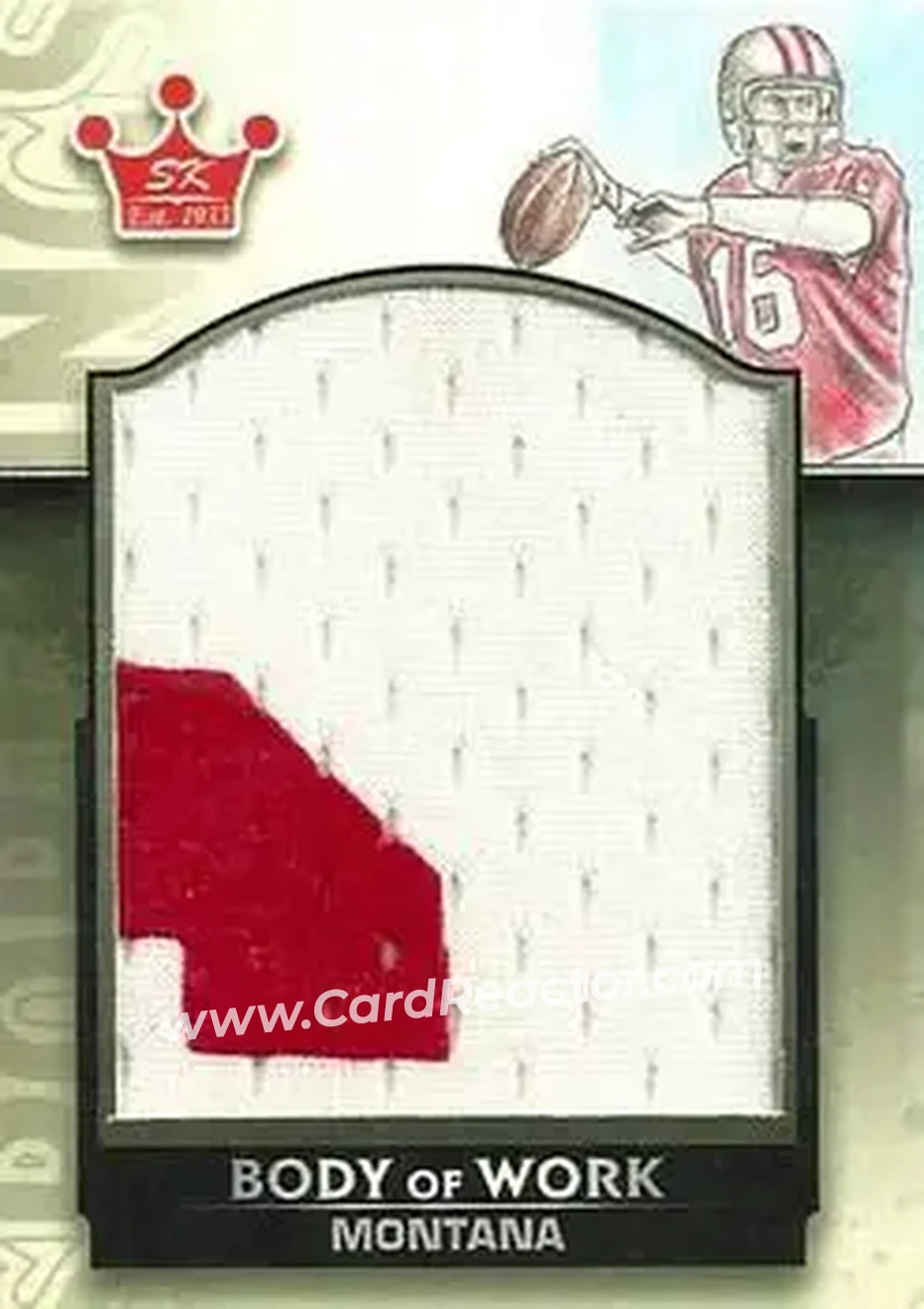 2013 Sportkings Series F - Body of Work #BOW-338 - Joe Montana - San Francisco 49ers - Front 2013 Sportkings Series F - Body of Work #BOW-338 - Joe Montana - San Francisco 49ers - Front