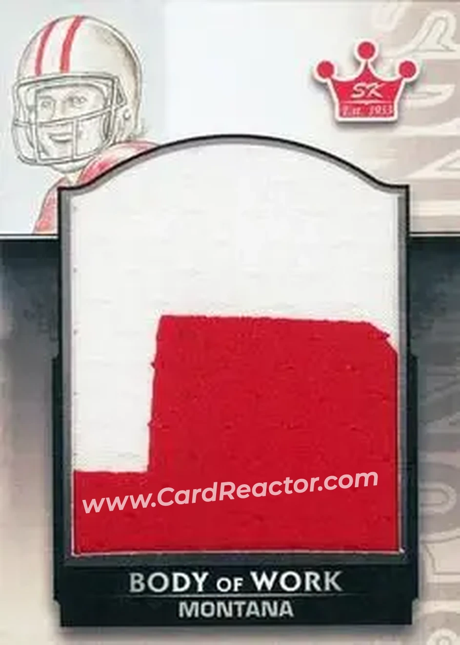 2013 Sportkings Series F - Body of Work #BOW-341 - Joe Montana - Front