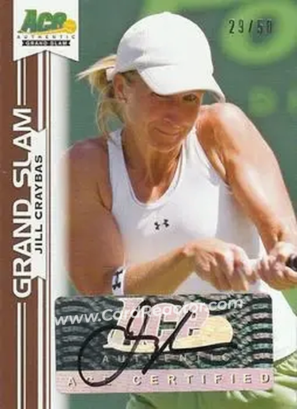 2013 Leaf Ace Authentic Grand Slam - Brown #BA-JC2 - Jill Craybas