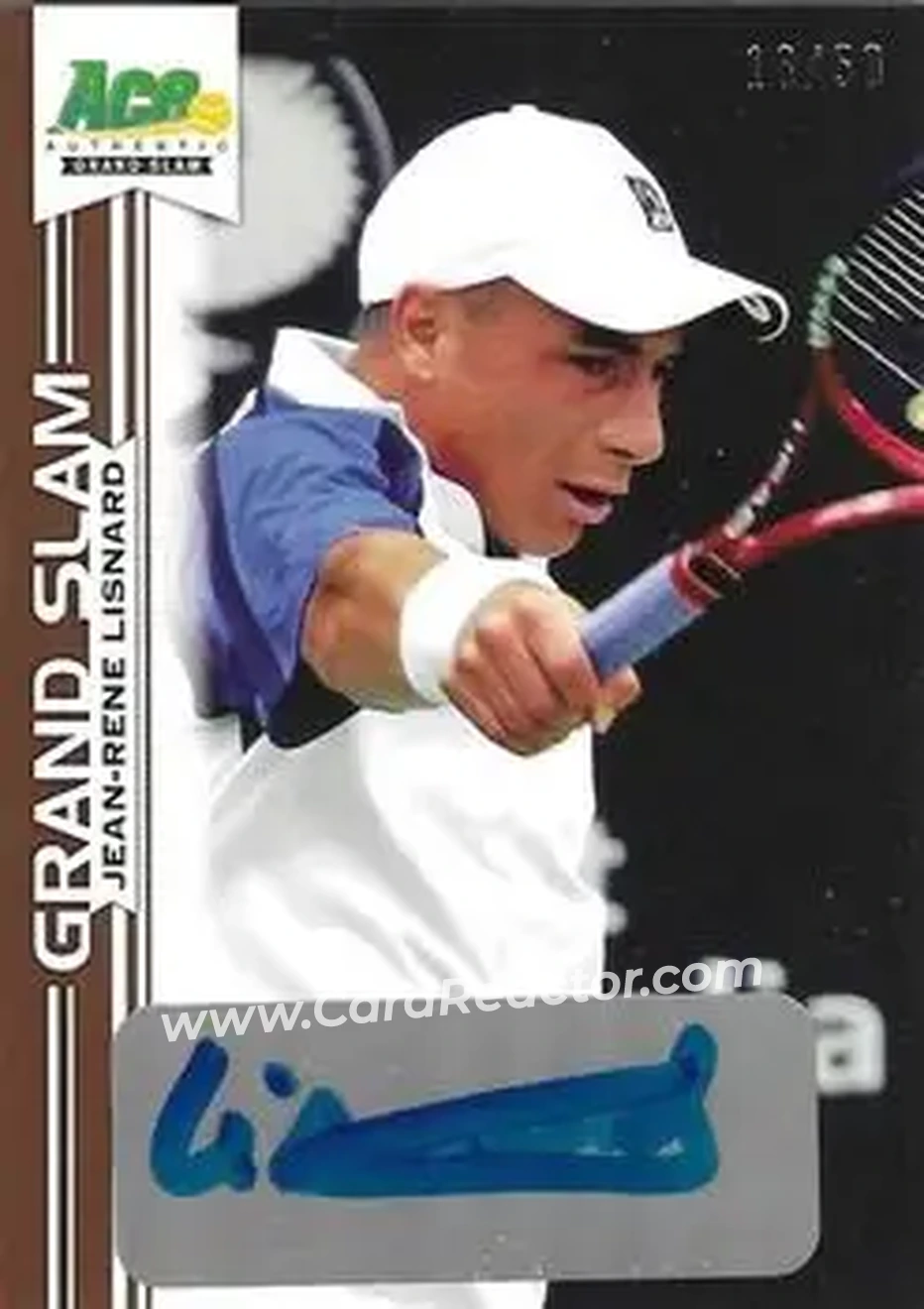 2013 Leaf Ace Authentic Grand Slam - Brown #BA-JRL - Jean-Rene Lisnard - Front 2013 Leaf Ace Authentic Grand Slam - Brown #BA-JRL - Jean-Rene Lisnard - Front