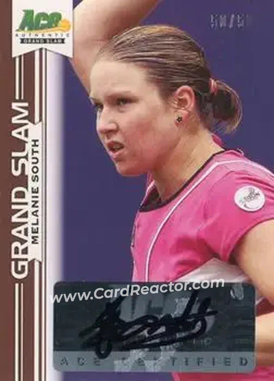 2013 Leaf Ace Authentic Grand Slam - Brown #BA-MS2 - Melanie South - Front 2013 Leaf Ace Authentic Grand Slam - Brown #BA-MS2 - Melanie South - Front