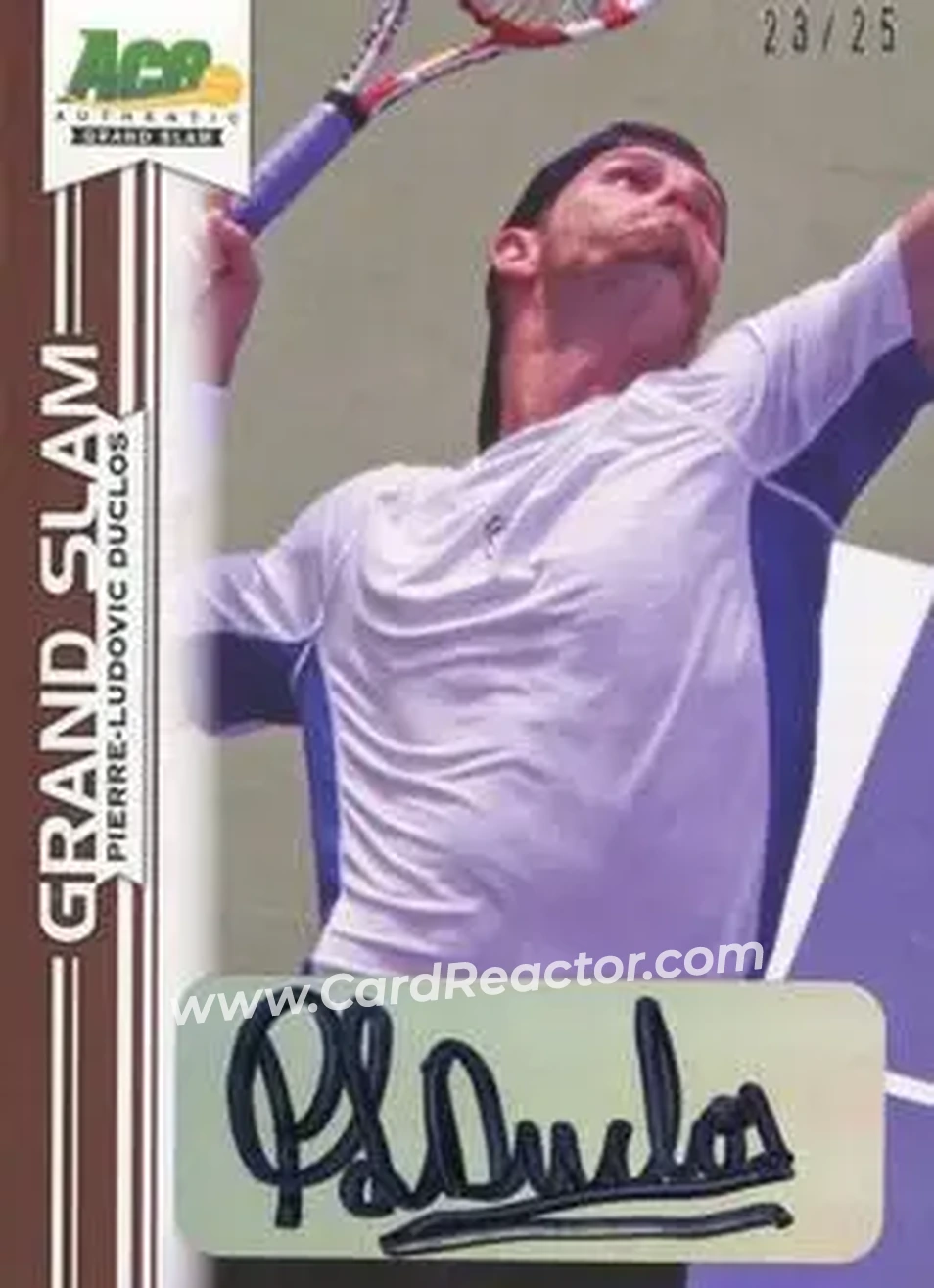 2013 Leaf Ace Authentic Grand Slam - Brown #BA-PLD - Pierre-Ludovic Duclos - Front