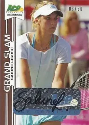 2013 Leaf Ace Authentic Grand Slam - Brown #BA-SL1 - Sabine Lisicki