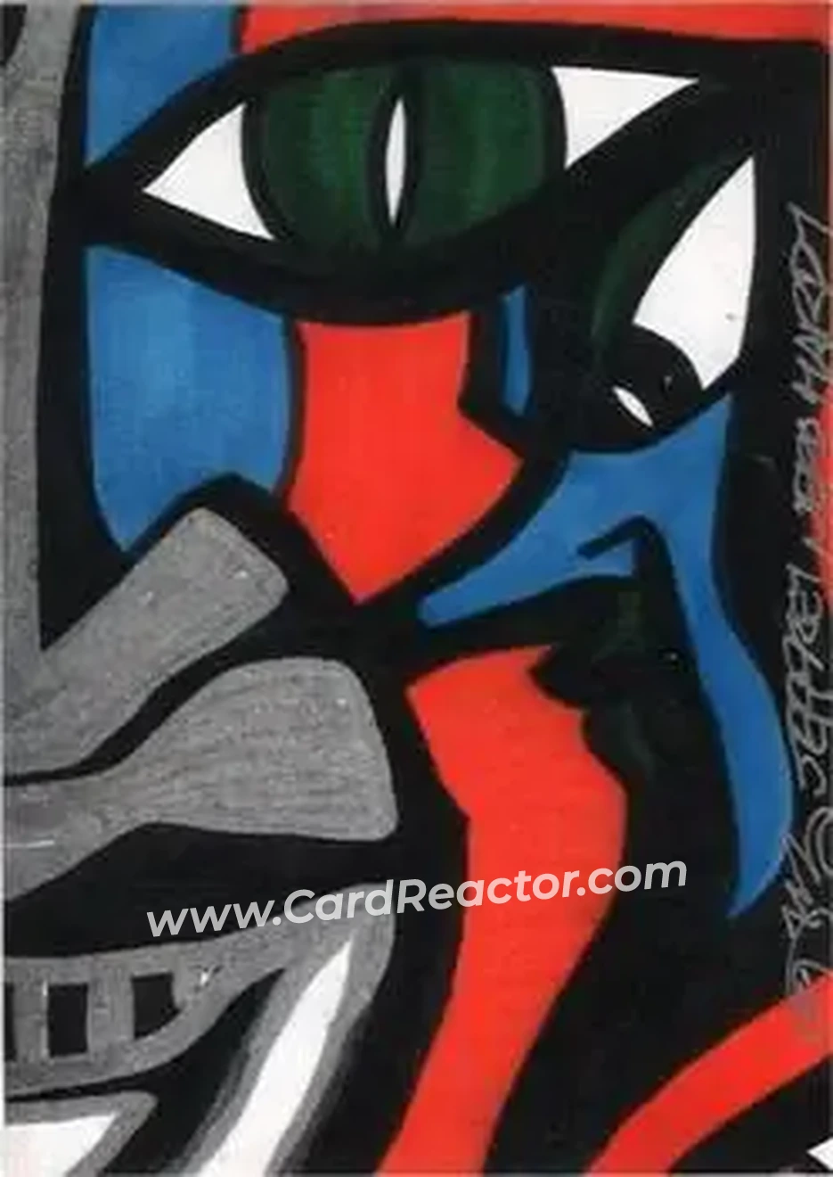 2013 TriStar TNA Impact Glory #97 - Jeff Hardy Original Art - Front 2013 TriStar TNA Impact Glory #97 - Jeff Hardy Original Art - Front