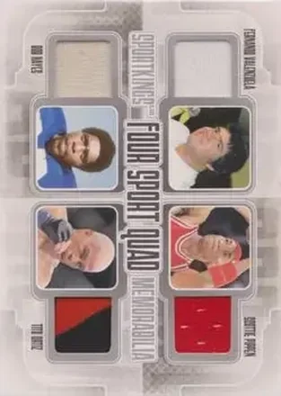 Four Sport Quad Memorabilia Silver