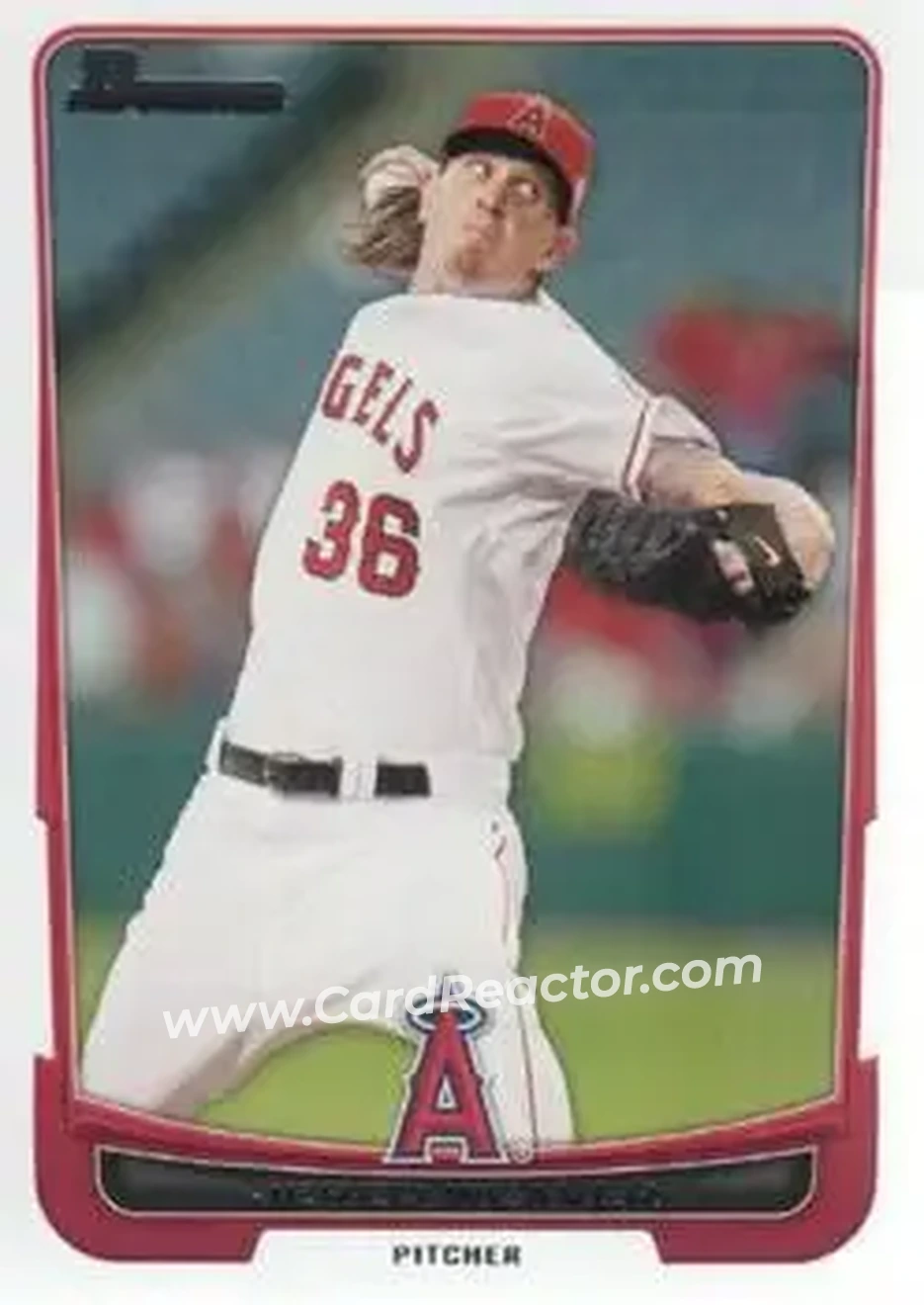 2012 Bowman #3 - Jered Weaver - Los Angeles Angels - Front