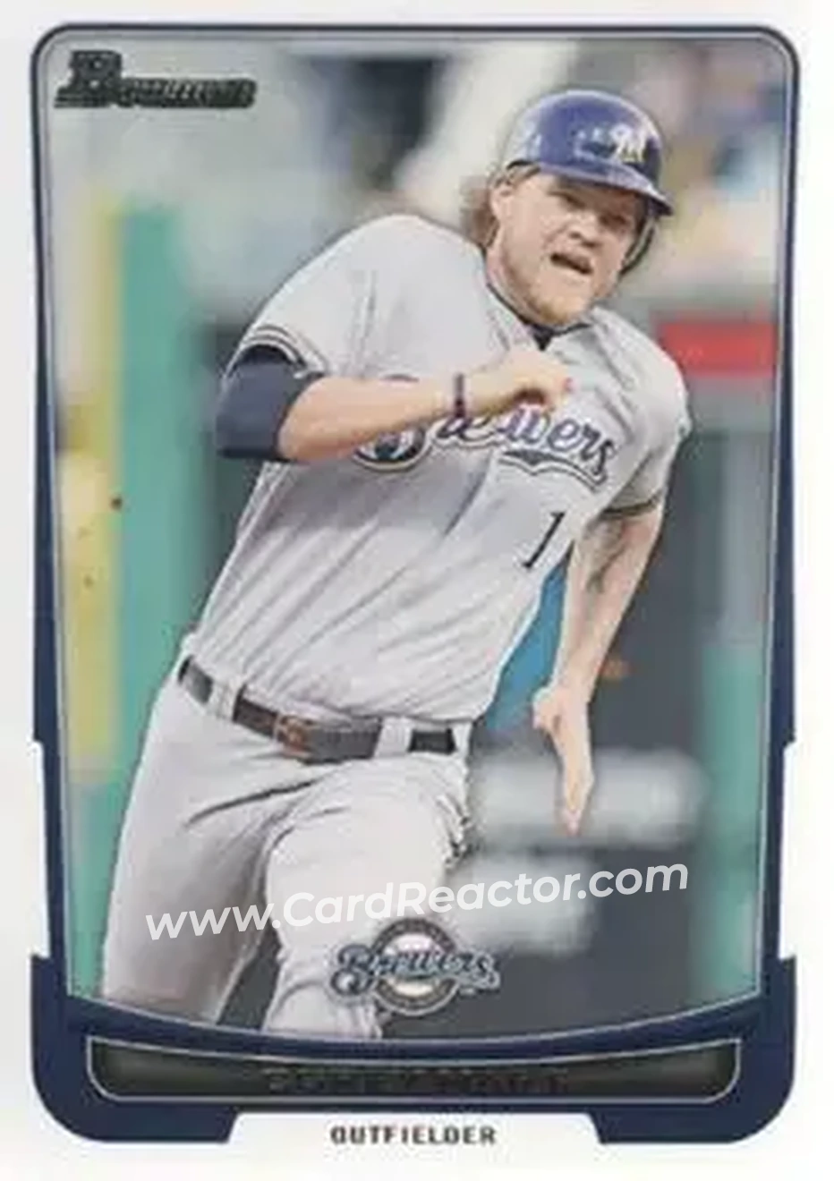 2012 Bowman #4 - Corey Hart - Milwaukee Brewers - Front