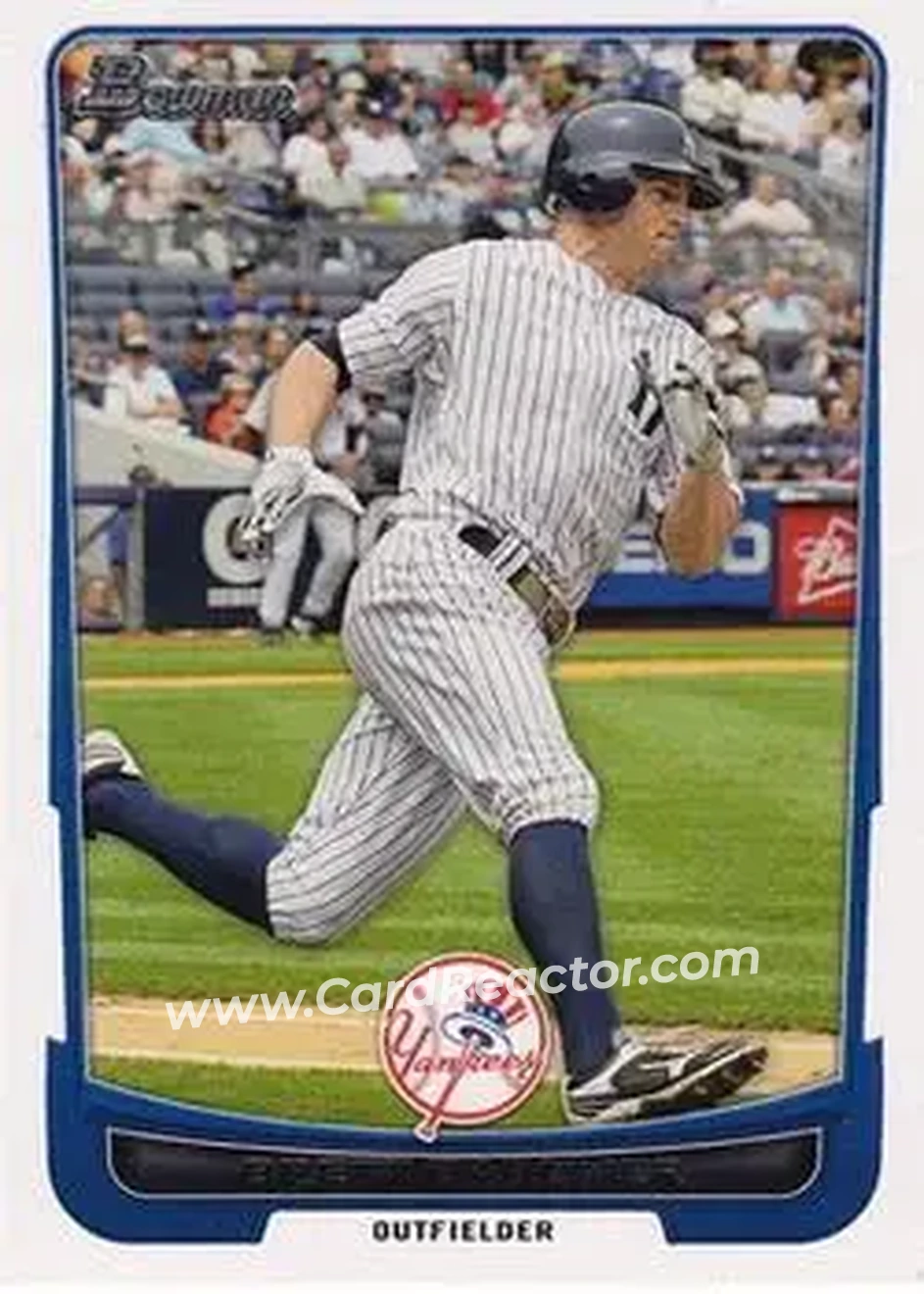 2012 Bowman #11 - Brett Gardner - New York Yankees - Front