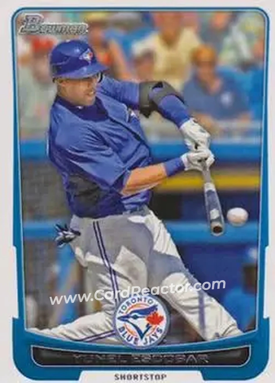 2012 Bowman #21 - Yunel Escobar - Toronto Blue Jays - Front